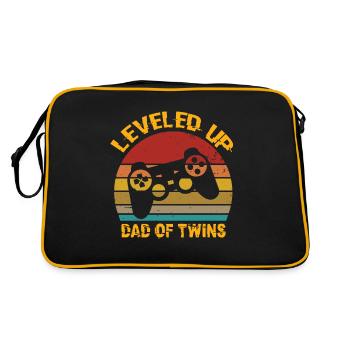 Niveau supérieur DaD of Twins Birthday - Sac Retro - noir/or - Dos