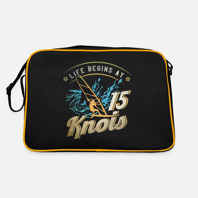 Windsurfer Surfer Windsurfen Geschenk Retro Tasche