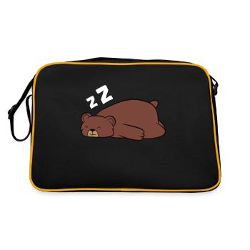 Tired Bear Pajama Love Bears - Retro Bag - black/gold - Back