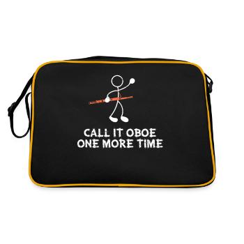 Bassoon Call It Oboe One More Time - Retro Bag - black/gold - Back
