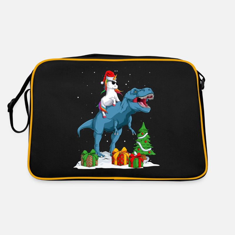 Einhorn T Rex Weihnachtsgeschenk Dinosaurier Junge Mädchen Retro Tasche