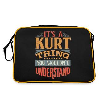 It's A Kurt Thing You Wouldnt Understand - Kurt - Retro Bag - black/gold - Back