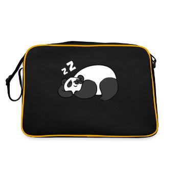 Pyjama Panda fatigué Amour Pandas - Sac Retro - noir/or - Dos