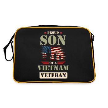 Fier fils d’un vétéran du Vietnam - Sac Retro - noir/or - Dos