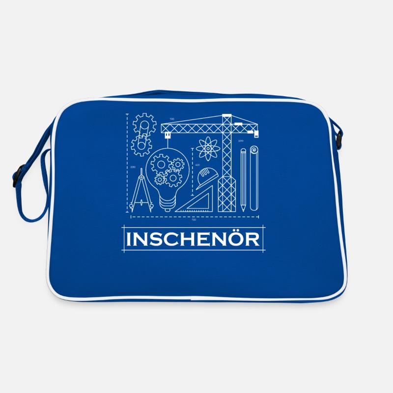 Inschenör Ingenieur Ing Bauingenieur Engineering Retro Tasche
