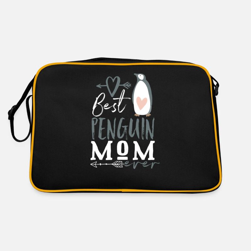 Pinguin Beste Pinguin Mama Retro Tasche