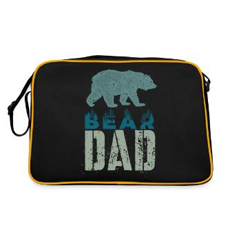 Papa ours - Sac Retro - noir/or - Dos