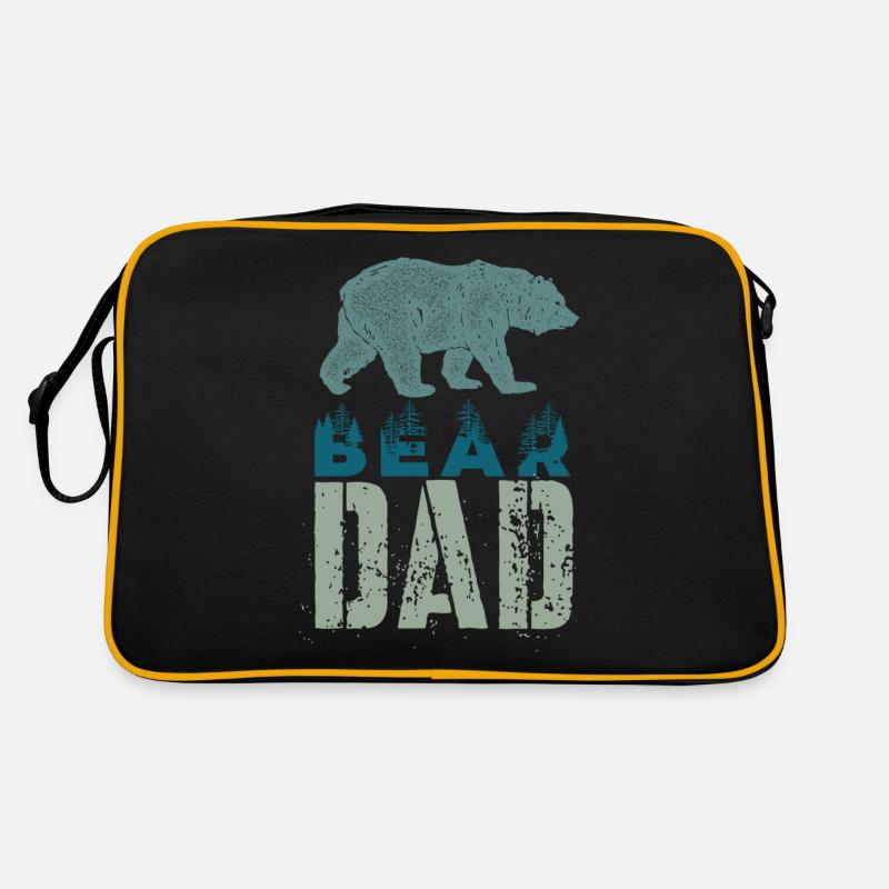 Bear Dad Retro Tasche