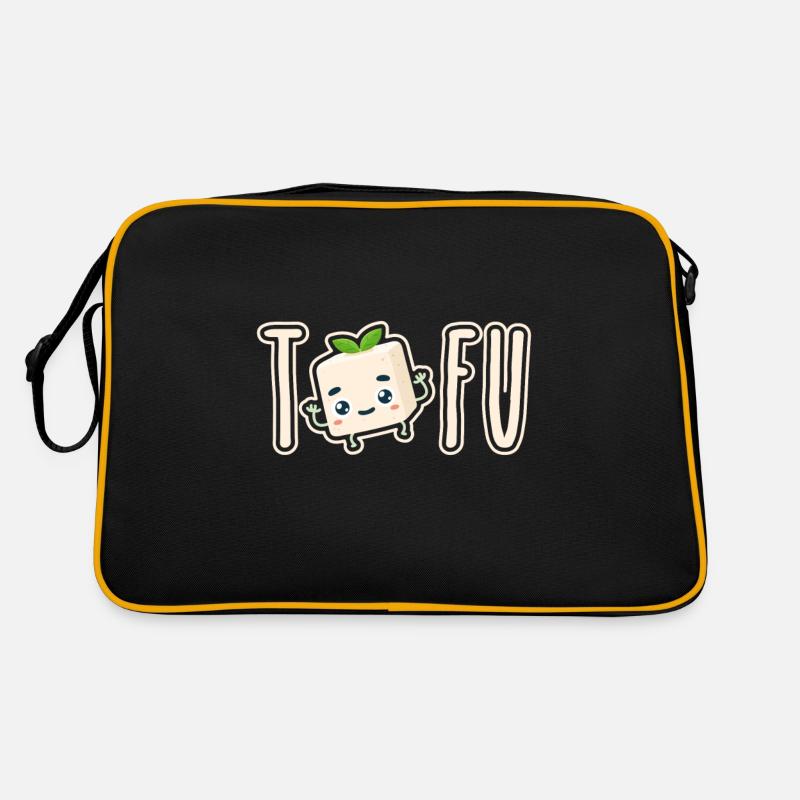 Tofu Drôle De Soja Durable Végétarien Végétalien Sac Retro