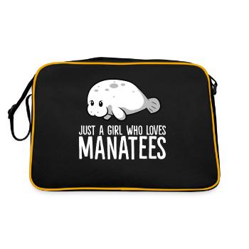 Juste une fille qui aime les lamantins - Sac Retro - noir/or - Dos
