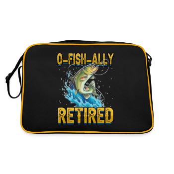 Drôle de pêche O-Fish-Ally Pêcheurs à la retraite - Sac Retro - noir/or - Dos