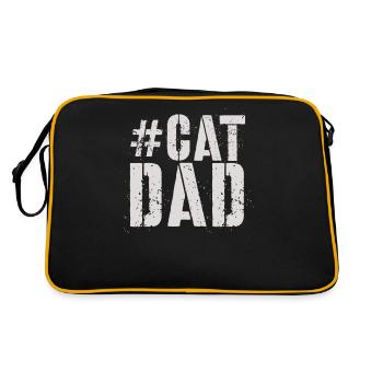 Cat Dad - Retro Bag - black/gold - Back