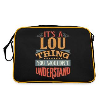 C’est une chose lou que vous ne comprendriez pas - Lou - Sac Retro - noir/or - Dos