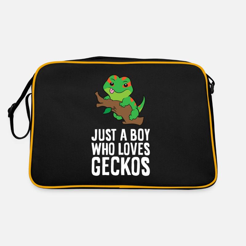 Gecko mignon Juste un garçon qui aime les geckos Sac Retro