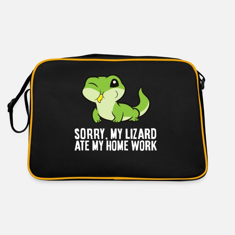 Sorry My Lizard Ate My Homework Retro Bag