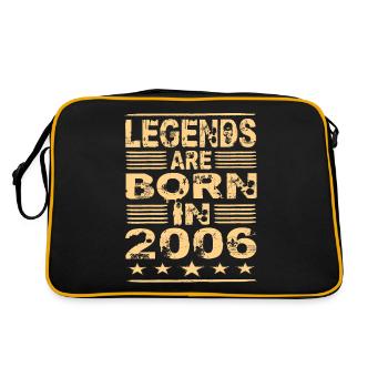 Legends are born in 2006 - Retro Bag - black/gold - Back