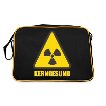 Risque biologique lié à l’énergie nucléaire radioactive saine - Sac Retro - noir/or - Dos