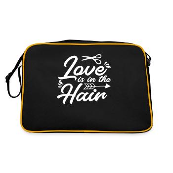 Frsiuerin Geschenk L’amour est dans les cheveux - Sac Retro - noir/or - Dos