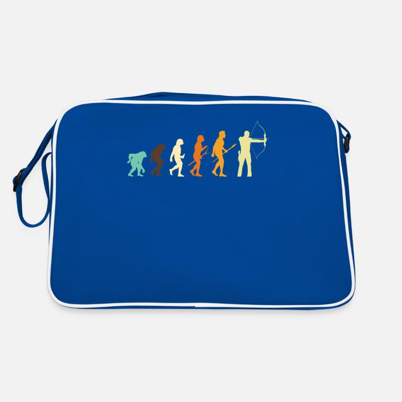 Evolution Bogenschießen Bogenschütze Geschenk Retro Tasche