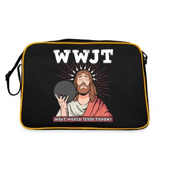 Bowling Alley Drôle Bowling Joueurs Cadeau de vie - Sac Retro - noir/or - Dos