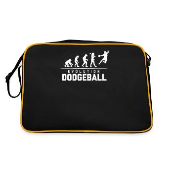 EVOLUTION OF DODGEBALL - Retro Tasche - Schwarz/Gold - Hinten