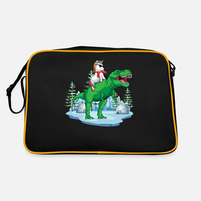 Einhorn T Rex Weihnachtsgeschenk Dinosaurier Junge Mädchen Retro Tasche