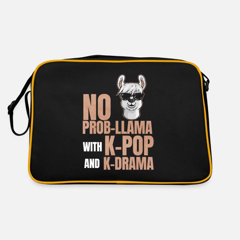 Pas de Prob-Llama avec K-Pop & K-Drama Kpop Music Lama Sac Retro