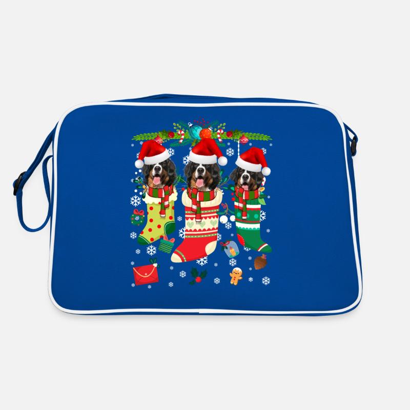 Pull de Noël moche St. Bernard Dog Edition Sac Retro