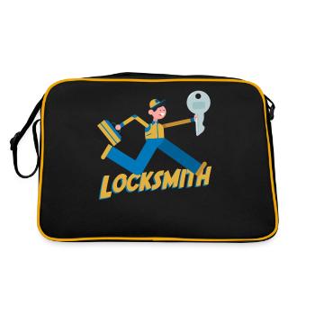 Locksmith Locksmith Key - Retro Bag - black/gold - Back