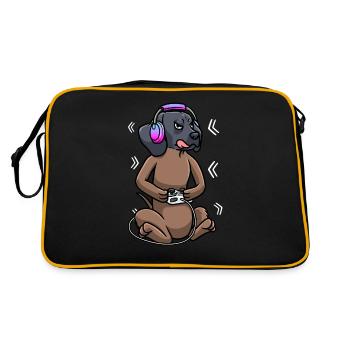 Bavarian Mountain Sweat Dog Jeu vidéo - Sac Retro - noir/or - Dos