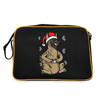 Noël Hollandse Herdershond Dog Gamer - Sac Retro - noir/or - Dos