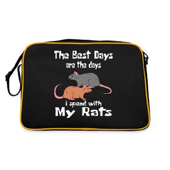 Jours de rats avec des rats - Sac Retro - noir/or - Dos