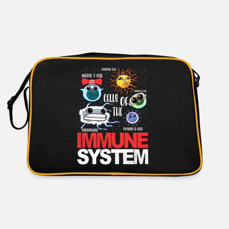 Immune System Cells Biology Cell Science Funny Retro Bag