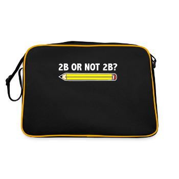 Professeur pour l’école d’art 2B OU PAS 2B Être ou Ne pas être - Sac Retro - noir/or - Dos