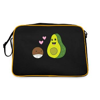 Mignon Avocat Mama Avocado Love Avocado - Sac Retro - noir/or - Dos