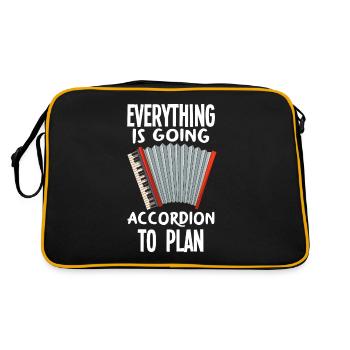 Accordéon accordéoniste accordéoniste - Sac Retro - noir/or - Dos