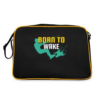 Wakeboard Né pour Wakeboarder Wakeboarding - Sac Retro - noir/or - Dos