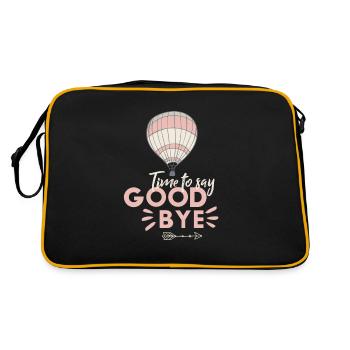 Time to say Good Bye - Retro Bag - black/gold - Back