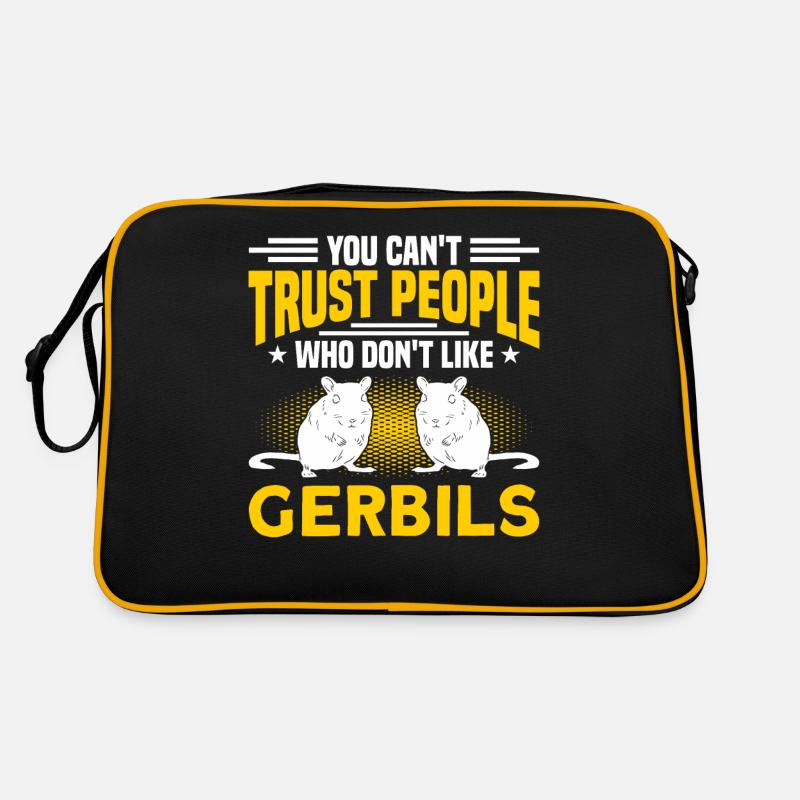 Gerbilles Gerbille Rongeur Cadeau Sac Retro