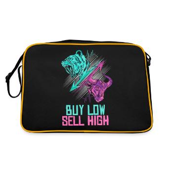 Buy Low Sell High Trading Exchange Day trader - Retro Bag - black/gold - Back