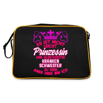 Dames Infirmière Infirmière Princesse - Sac Retro - noir/or - Dos