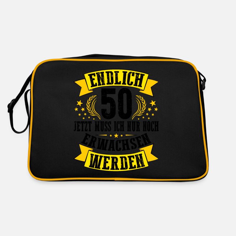 50. Geburtstag Mann 50.Ehrentag 50. Jubiläum Fun Retro Tasche