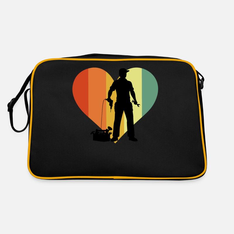 Retro Technician Heart Retro Tasche