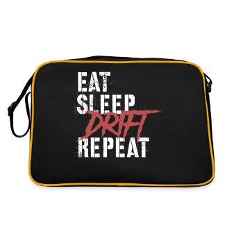 Manger Sleep Drift Répéter - Sac Retro - noir/or - Dos