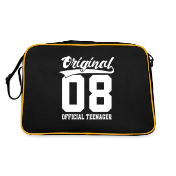 Année de naissance 2008 Anniversaire Adolescent officiel - Sac Retro - noir/or - Dos
