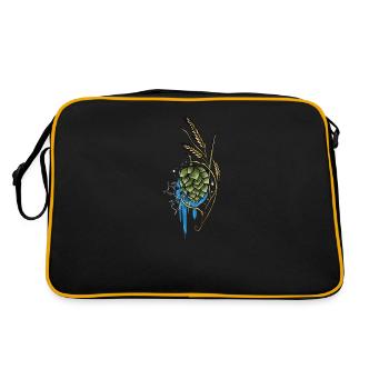 Brasseur de bière I Houblon Malt Brasseur de bière Motif pour - Sac Retro - noir/or - Dos