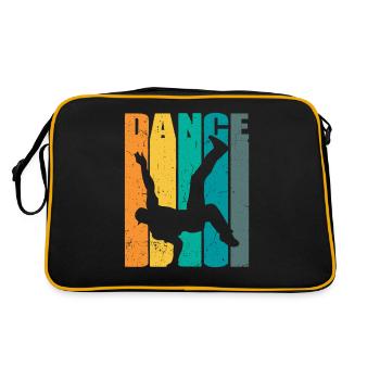 Breakdance BBoy BGirl Streetdance Breakdance - Retro Tasche - Schwarz/Gold - Hinten
