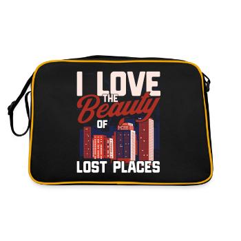 Explorers Abandoned Places Urban Exploration - Retro Bag - black/gold - Back