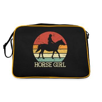 Équitation Filles Équitation Équitation Sport équestre - Sac Retro - noir/or - Dos