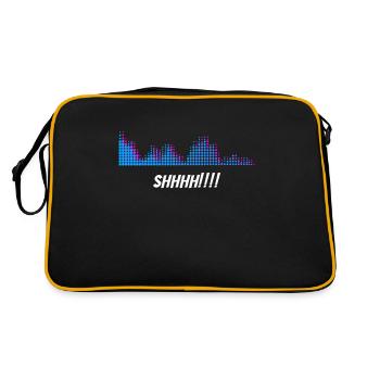 Sound Engineer Shhhh - Retro Bag - black/gold - Back